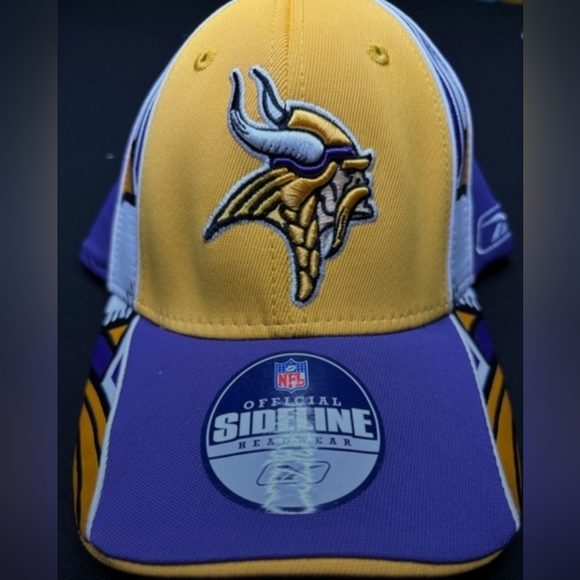 NWT REEBOK NFL EQUIPMENT MINNESOTA VIKINGS NFL Sideline Gear HAT ONE SIZE 2006 - Picture 1 of 5
